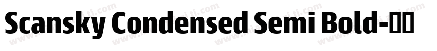 Scansky Condensed Semi Bold字体转换